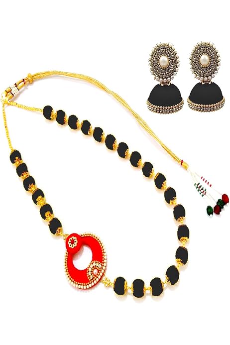 Simple Designer Silk Thread Necklace 