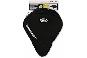 DUNLOP Sport Housse de Selle de vélo en Gel Unisex-Adult, Noir, 27x24cm