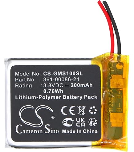 TECHTEK Batteria 2000mAh compatibile con [TECCPO] TDAB03G, TDHT01G, TDLM01G, TDLT01G, TDTS01G sostituisce TDBP01G