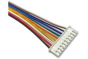 VUNIVERSUM Lot de 5 connecteurs 2,54 mm 2,54 mm avec câble électronique 24 AWG de 30 cm - Couleur + femelle - Pour batterie Lipo - Câble d'équilibrage RC JST-XH (9 broches)