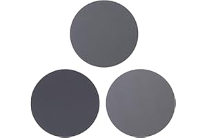 AICOIMY 30 unidades de papel de lija de 125 mm, Gancho Y Bucle De Papel De Lija Seco Húmedo De Grano 1000/1500/2500, Discos de lijado de Agua Seca Redonda para Madera y Metal