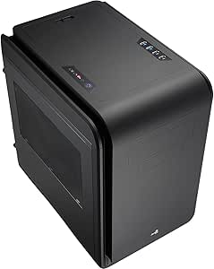 Aero Cool Dead Silence Windowed Mini Tower Gaming Case - Black USB 3.0