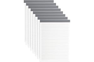M&G 5x8 Note Pads, 8 Pack A5 Legal Pads 70 Sheets Notepads Writing Pad College Ruled Lined Memo Paper Tablet Kraft Cover for Work Writing Note Taking