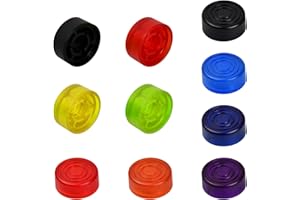 Pinsheng 10 Stück Fußschalter Topper Gitarren Effektpedal Fußschalter Topper E-Gitarren Pedal Fußschalter Topper E-gitarre Effektpedal Fußnagelkappe Schutzkappe für Gitarre(8 Farben)