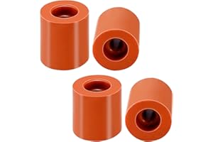 O5O2 4 Pièces Colonnes Silicone nivellement Imprimante 3D Leveling Colonne de Nivellement en Silicone Accessoires d'Imprimante Tampon en Silicone Résistant à la Chaleur(18mm*3,16mm*1)