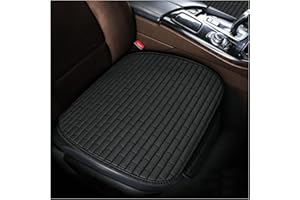 JNNJ 2 Stück Sitzkissen Auto Vordersitze, Auto Sitzauflage Sitzkissen Sitzbezüge Avec Fond Antidérapant, Anti Rutsch Autositzschoner, Für Auto Vordersitz(Schwarz)