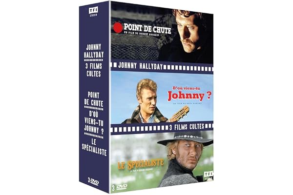 Johnny Hallyday - 3 films cultes : Point de chute + D'où viens-tu Johnny + Le Spécialiste