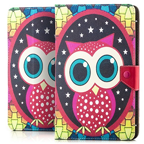 Preisvergleich Produktbild Saxonia Tablettasche Case Universal Tablet Tasche mit Motiv Große Eule