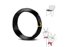 OMBRISA Aluminum Craft Wire 18 Gauge 1mm, Crafting wire 30m/98.4ft, Bendable Thin Wire, Jewelry Wire for Modelling, Bonsai Training, Skeleton, Floral Making, Wire Weaving Wrapping, DIY Crafts (Black)