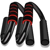 HCT STYLE Push Up Bar Maniglie per Flessioni Pettorali Attrezzi Piegamenti Unisex Forma S Set 2 Bars Base Antiscivolo in PVC,