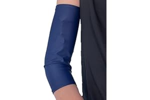Artlan PICC line covers upper arm - arm sleeve for PICC line, Midline and elbow dressing | breathable, stretchy lycra material | Unisex (blue, large)