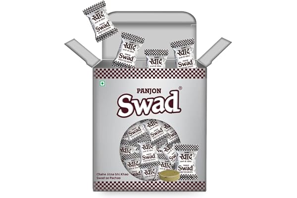 Swad Digestive Drops Candy Gift Box (Original Flavour Since 1986, Organic & Tasty) 125 Toffee X 1 Box Pack,350 Gram