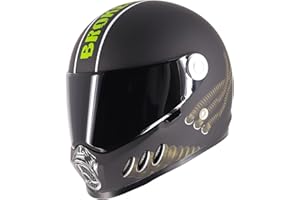 Broken Head Gas Man - Motorrad-Helm incl. schwarzem Visier - der Helm für Dein Naked-Bike, Deinen Fighter-Umbau oder Chopper