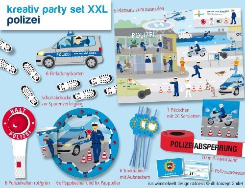 Polizeiparty-Set-XXL