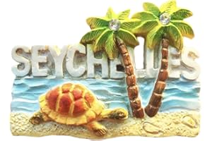 WEDARE MAGNET SOUVENIR Seychelles Aimant de réfrigérateur 3D souvenir touristique pour la maison et la cuisine