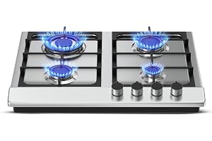 Nikai 4 Burner Gas Hob with Auto Ignition, Cast Iron Support, Full Safety Features, Straight Flame, Stainless Steel Body, Rapid Burner, Semi-Rapid Burner, Auxiliary Burner - NGH3005N