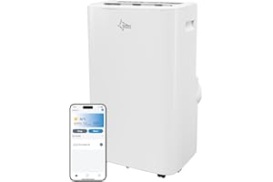 SUNTEC Mobiles Klimagerät Coolfixx 16000 BTU APP – Klimaanlage mobil und leise mit Smart App Steuerung – Entfeuchter für Räume bis 70 qm – Mobile Kühlung & Heizung für zuhause – 16.000 BTU