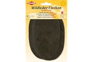 Kleiber - Toppe per Maniche/Pantaloni Grandi in camoscio da Cucire, Marrone