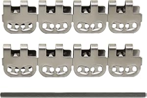 ELETECH 2pcs Grapas para cinta transportadora de acero inoxidable para bandas transportadoras industriales empalme de grapas en banda PVC unión de correa transportadora abrochador de correa (100mm)