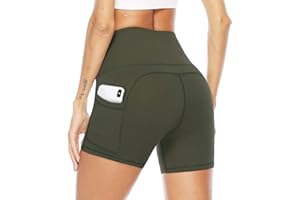 JOYSPELS Kurze Sporthose Damen Leggins Kurz Radlerhose, Blickdicht & Taschen & High Waist Leggings für Sommer Sport Training Gym Yoga Fitness Yoga