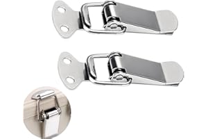 ANATI 2 Stück Spannverschluss Edelstahl, Kistenverschluss, Spannverschluss Klein für Case Box, Toolbox, Schublade, Schrank, Truhe