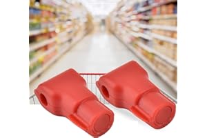 DAUERHAFT Cerradura de gancho antirrobo de 100 piezas,rojo anti barrido,gancho de exhibición de seguridad para tiendas minoristas,con desbloqueo magnético especial,para enlace de productos básicos(6MM)