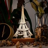 Paris Eyfel Kulesi 3 Boyutlu LED Masa Lambası - USB Bağlantılı Sarı Işık