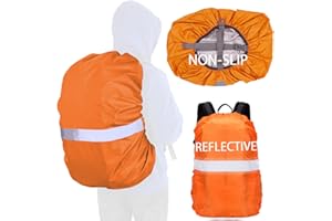 HIDEWALKER Housse de Protection imperméable pour Housse de Sac à Dos réfléchissante Anti Pluie Poussière Sac à Dos avec Sangle réglable pour randonnée, Camping, Voyage, Cyclisme