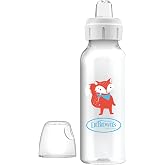 Dr. Brown's 8 oz/250 ml PP Dar Ağız + Sippy Biberon Bardak, Tilki, Tekli Paket