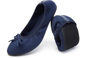 Greatonu Damen Geschlossene Ballerinas Flach Freizeit Tanzschuhe