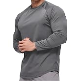 Ghassy Co. Erkek Running Sports Reglan Oval Kesim Uzun Kollu Pamuklu Penye T-shirt