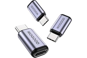 MOGOOD USB C Männlich an weiblichem Adapter, Unterstützung von 100W schneller Aufladung 40 Gbit/s Datenübertragung 8K@60Hz Videoausgabe für USB4, Thunderbolt 4/3, Laptop, Dampfdock, Switch, Tablet