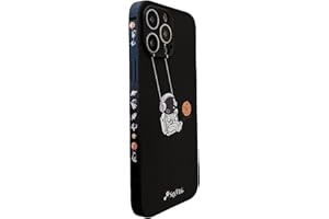 Yonds Queen Bonita funda para iPhone 13 Mini, diseño de dibujos animados de astronauta planeta luna, elegante funda protectora antideslizante de TPU suave a prueba de golpes (iPhone 13 Mini, planeta