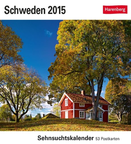 Schweden Sehnsuchtskalender 2015: Sehnsuchtskalender, 53 Postkarten