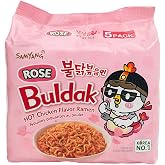 SAMYANG BULDAK ROSE HOT CHİCKEN FLAVOR RAMEN 5Lİ PAKET