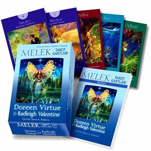 Melek Tarot Kartlari: 78 Kartlik Deste ve Aciklama Kitapcigi