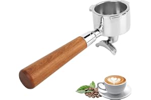 EDTEANU Portafiltro per Caffè Espresso da 51 mm, con Manico In filiale di sourwood, Compatibile con Macchina da Caffè Delonghi Dedica EC680, EC685, EC695, EC785, EC820, EC850, EC860, EC885 e SMEG ECF01