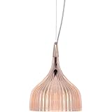 Kartell E' Lampada a Sospensione E14, Rosa, 13.5ⵁx14.5 cm