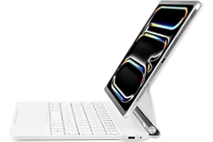 ‎SEAGTIGAU Seagtigau Magic Keyboard Case für iPad Pro 11 Zoll 2024 (M4), magnetisches Keyboard Case mit Multi-Touch-Trackpad, Hintergrundbeleuchtung, leicht, QWERTZ