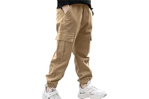TSSOE Pantalon Cargo Enfant Garçon Pantalon Sport Jogging Multi-Poches Survêtement Fille Garcon Pantalon Danse Hiphop Urban Sport Danseswear Streetwear Enfant 6-16 Ans