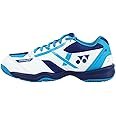 Yonex Power Cushion 39 Junior Badminton Shoe, White/Blue - 2 UK