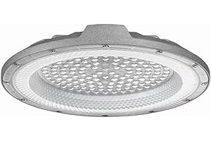 JANDEI - High Bay UFO DOB LED, Bianco 6000K, Alta Potenza con 110 Lm/Watt PF 0,95 6KV, Faretto per Esterni IP65. Perfetto per Ambienti Industriali, Magazzini, Garage... (50w, 1, Pacco)