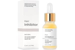 Meanju Sérum inhibiteur de croissance des cheveux, élimination naturelle des poils pour le visage, les aisselles, les jambes et les bras, pour une peau lisse à long terme et une gestion facile de la