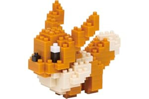 KAWADA Nanoblock 130 Piece 3D Puzzle Pokemon - EVE / NBPM-05, Bandai, Évoli