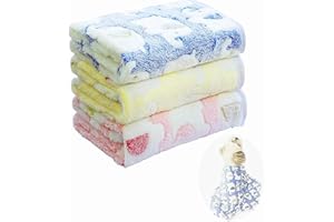 XIYUAN 3 pack Kitten Blanket, Super Soft and Fluffy Wool Pet Blanket, Warm Dog Fleece Blanket, Soft Blanket With Elephant Pattern For Kittens and Puppies and Other Small Animals.