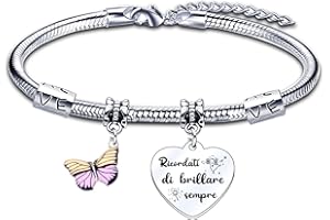 KJKJKJ Regalo Amicizia Bracciale,Donna Bracciale Ispiratore Donna Ragazza Per La Migliore Amica Regalo di Laurea, Regalo Di Compleanno,Regalo di Natale.