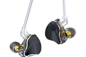 keephifi CCZ BC04 HiFi IEM Auriculares In Ear Monitor, Auriculares intrauditivos 1BA 1DD, Auriculares in Ear con Cable para Juegos livianos, in Ears para Cantantes, Pines 2PIN-Z, 5N OFC Cable