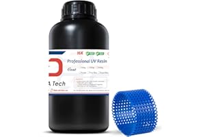 Siraya Tech Cast 3D Print Resin Castable Miglior equilibrio tra facilità di masterizzazione Alta risoluzione 405nm Resina a polimerizzazione UV per gioielli e parti metalliche (Royal Blue, 1kg)
