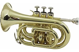 Dimavery TP-300 - Tromba tascabile in Si bemolle, Oro