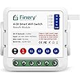 Finery® 4 Node WiFi Smart Switch Retrofit Kit Supports Manual switches Compatible with Alexa & G Home iOS and Android Smart Life app (4 Node/Gang)